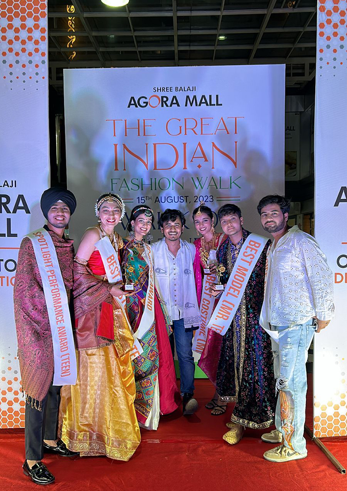 The Great Indian Fashion walk on the Independence Day.