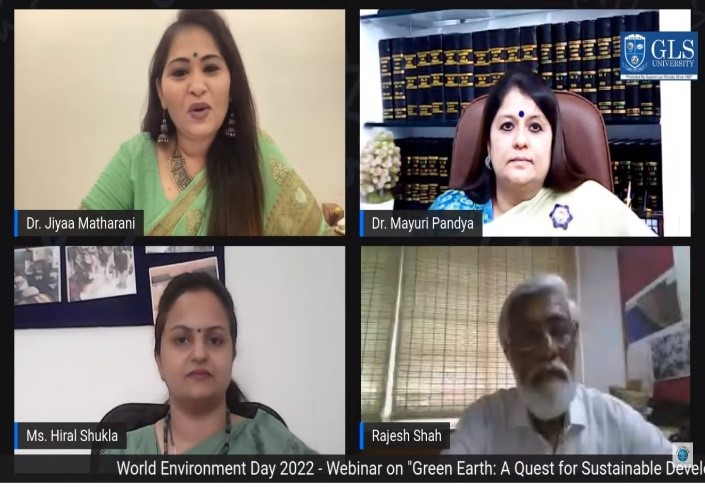 World Environment Day Webinar “Green Earth: A Quest for Sustainable Development” 4th June, 2022